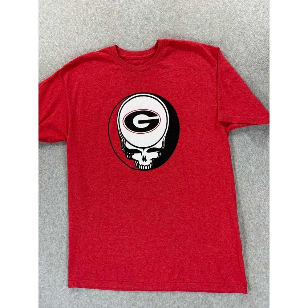 Georgia Bulldogs Grateful Dead Screened Campus S/S Crew Tee Shirt (Men's Large)